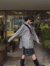 サマールーズキャップフードレーンチェックシャツ