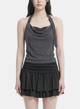 Livia Buckle Halter Top