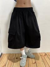 Moni Keyring Balloon Cargo Bermuda Shorts 3color