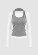 Lea Halter Layered Slim Top