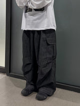 linen balloon cargo pants