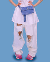 denim mini bag