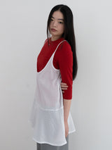 エアリードットドレス (WHITE)