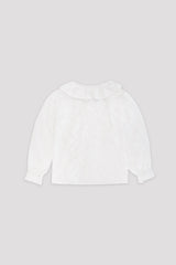 Flor frill blouse_white