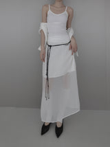 Ash Chiffon Long Skirt