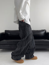 [MADE] Reversed Pocket Wide Denim Pants (M)