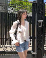 Rev Cut Denim Shorts