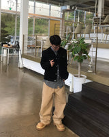クロップドウェスタンコーデュロイトラッカージャケット