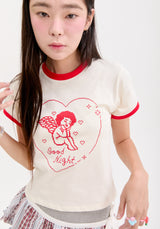 エンジェルリンガーTシャツ_レッド