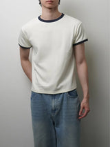 TP8 Tipped Rib-Knit Tee