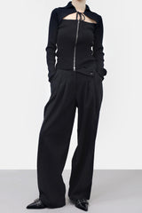 Meran Wool Two Way Knit Cardigan