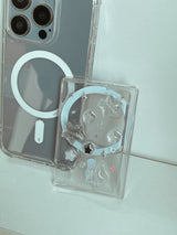Milky Way Silver Star Resin Macafe Card Wallet