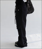 Croll flare cotton work pants
