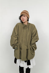 Regular half-neck night jacket (3color)