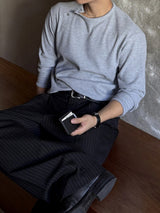 Dart pin stripe slacks