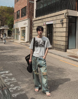 Kuda Damaged Wide Denim Pants