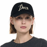 UNISEX Dear Felt Wappen Ball Cap  [BLACK]