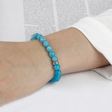 SVB-1020 Aquamarine Silent Blue Bracelet 8mm