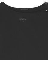 [mnem] alter snap boatneck tee (black)