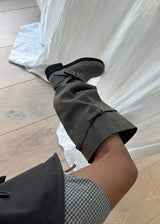 SHIRRING BELT LOOSE BOOTS (2color)