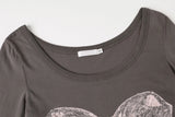 Silhouette tee - charcoal