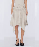 ASYMMETRIC DRAPE SKIRT