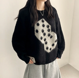 Somyi Bold Dice Graphic Oversized Fit Knitwear