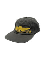 Gold stitch camp cap