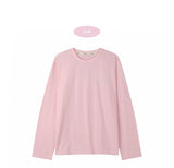 ソフトストライプTシャツ (ライトバイオレット)