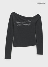 [MADE] ロウェリィアンバランスオフショルダーロングスリーブTシャツ