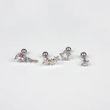 [SET] Cubic Star Milky Way Piercing