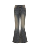 SCRIPT WING BOOTSCUT DENIM PANTS_SA