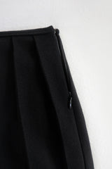 Ron pleats skirt_black