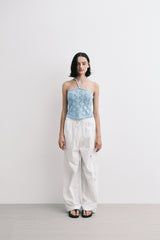 knit top (sky blue)