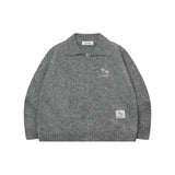 ダイナカラーネックニットジップアップ (3Color)