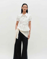 Layered Wrap Tie _ IVORY