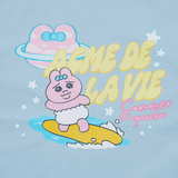25SS WOMAN SURFING OPANCHU USAGI STANDARD SHORT SLEEVE T-SHIRT SKYBLUE