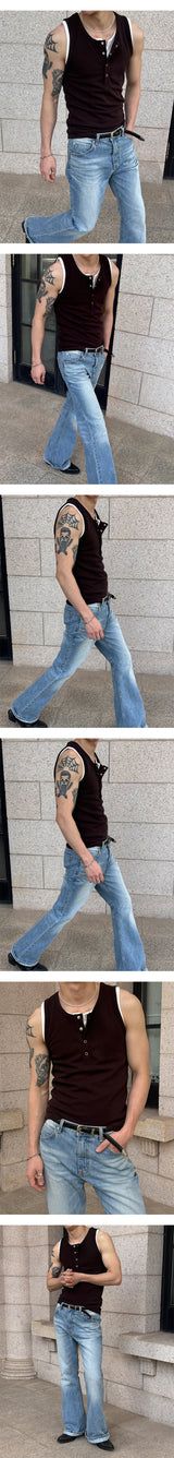[Unisex] All brush flare denim pants