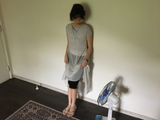 YWDフラワー シフォン ドレス (3color)