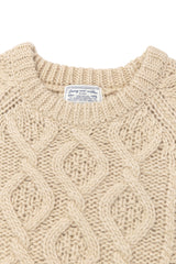 Basic Cable Knitwear (Beige)
