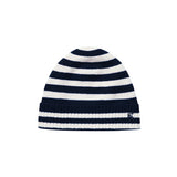 Stripe Wool Beanie_Navy