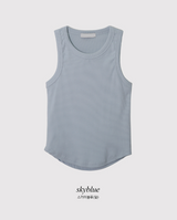 SWベーシックリブクロップスリーブレス (5color)