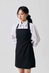 ODE BUCKLE MINI DRESS / BLACK