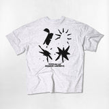 Grunge Symbol Over-fit T-Shirts - 4COLOR