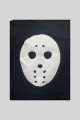 "マスク" 長袖Tシャツ(ブラック)