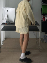 ASCLO オールデイストライプショートパンツ (5color)