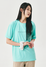 slogan t-shirt overfit / mint