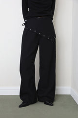Tuel Wrap Eyelet Cotton Pants