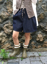 Cozy Nonfade Pintuck Back Banding Short Pants