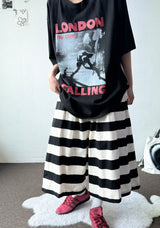 Frisening Stripe Bermuda Shorts 4color